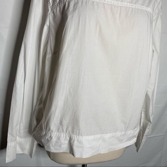 J. Crew Factory Womens White Pullover Top Size 14 Long Sleeve - Picture 3 of 10